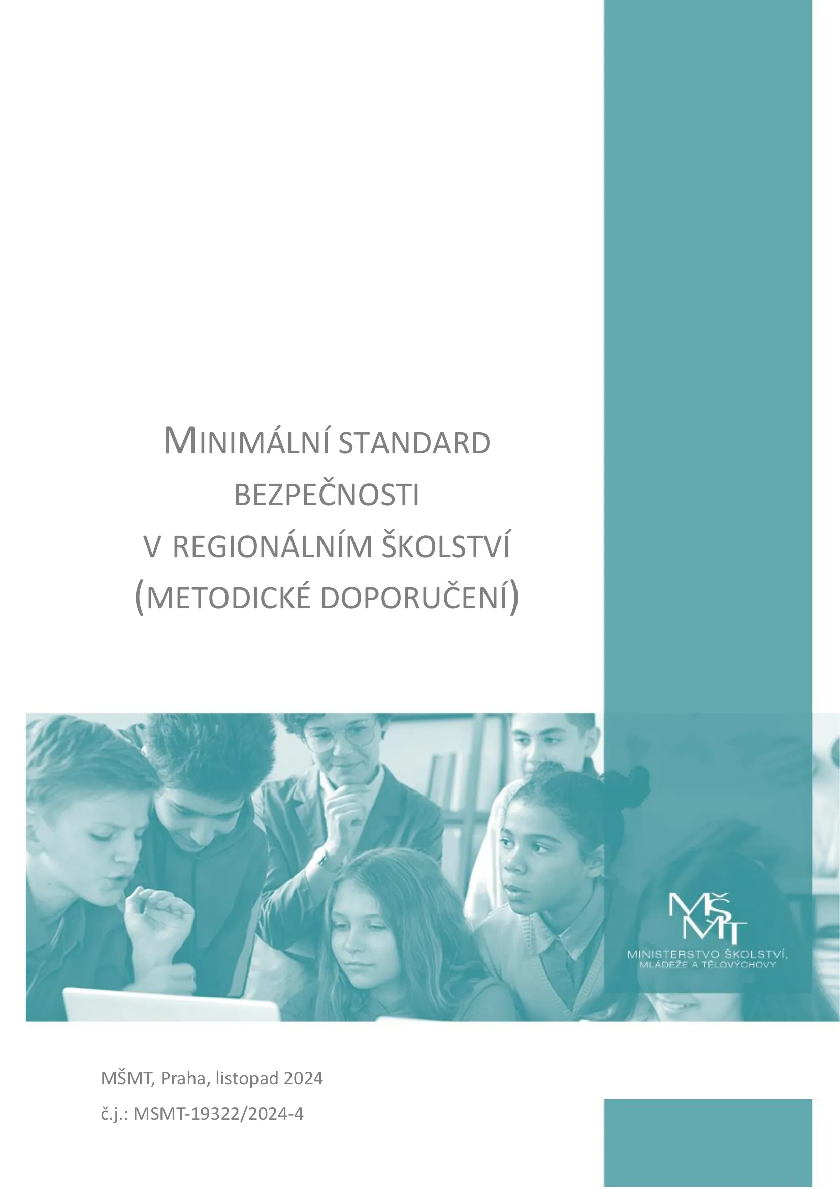 Titulní strana Minimálního standardu bezpečnosti v regionálním školství